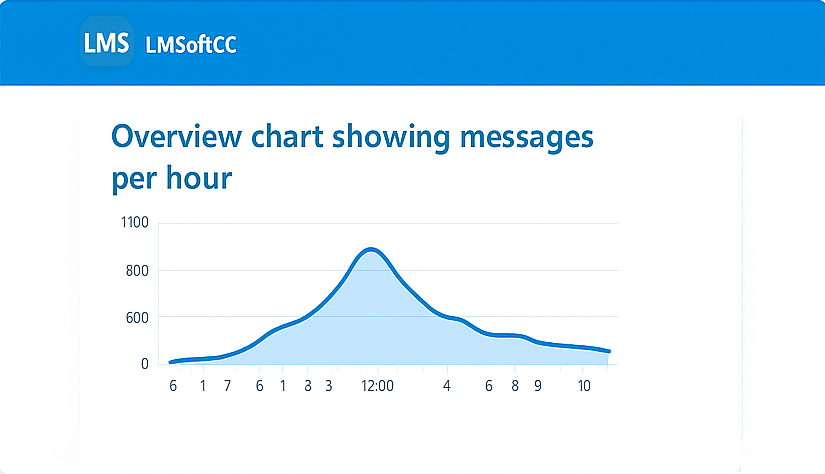 Command usage trend chart